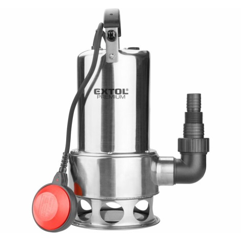 Extol Premium - Pompe à boue submersible 1100W/230V acier inoxydable