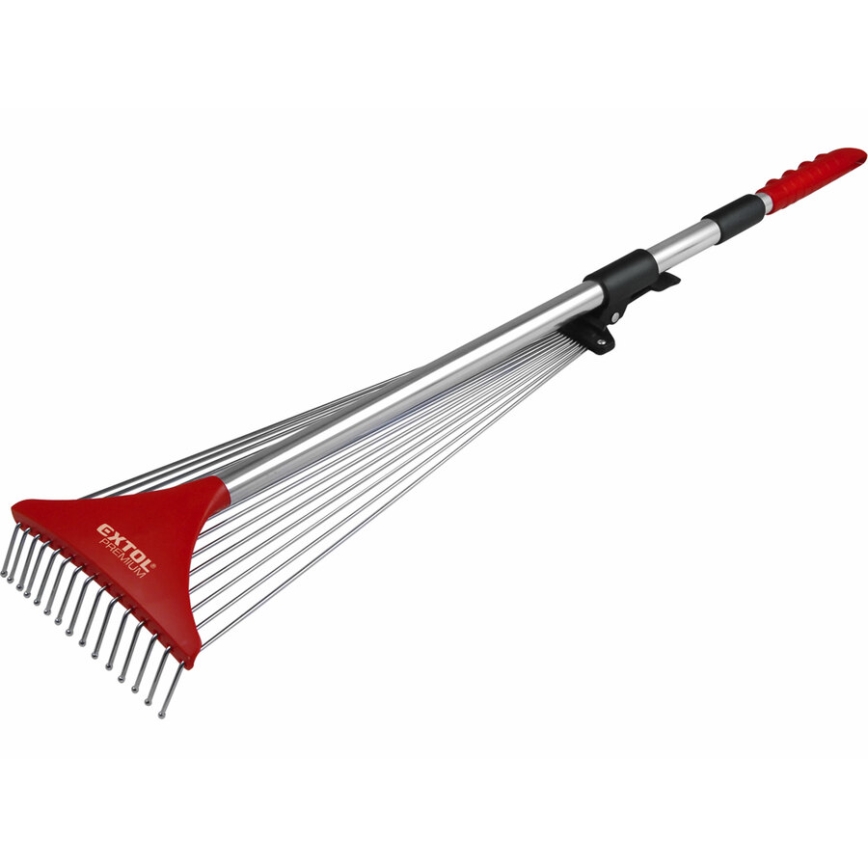 Extol Premium - Râteau réglable avec manche télescopique 80-158 cm