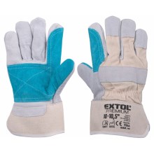 Extol Premium - Werkhandschoenen maat 10"-10.5" wit/blauw