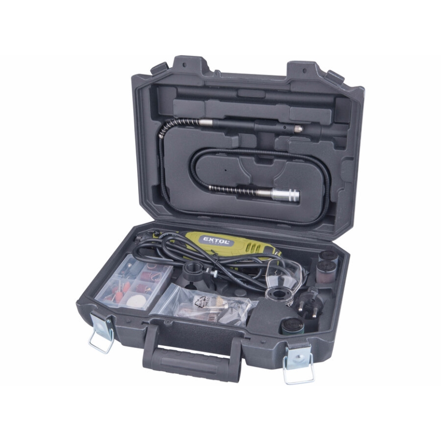 Extol - Rechte slijpmachine met flexibele as 135W/230V