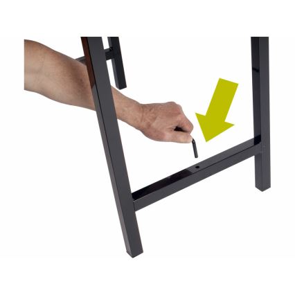 Extol - Table de travail pliante 100x60 cm marron/noir