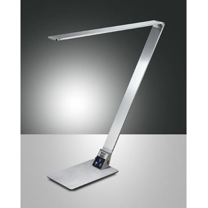 Fabas 3265/30/212 - Dimbare LED tafellamp WASP LED/12W/230V 3000/4000/5000K mat chroom