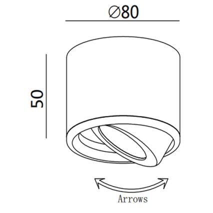 Fabas 3430/71/102 - LED Spot ANZIO 1xLED/6W/230V