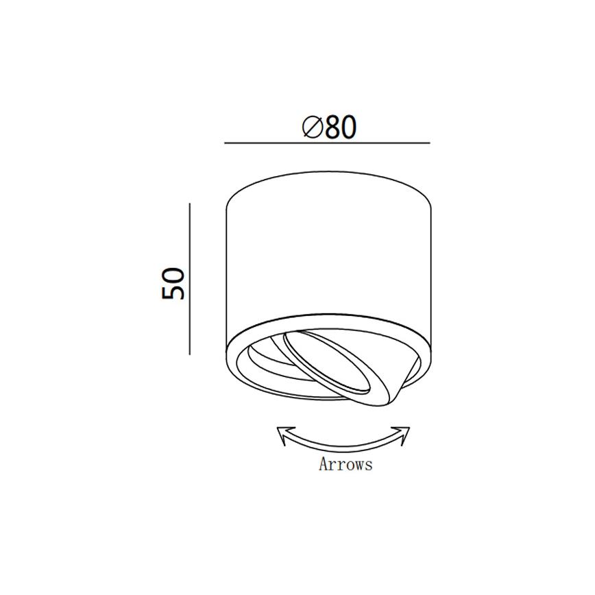 Fabas 3430/71/102 - LED spotlamp ANZIO LED/6W/230V
