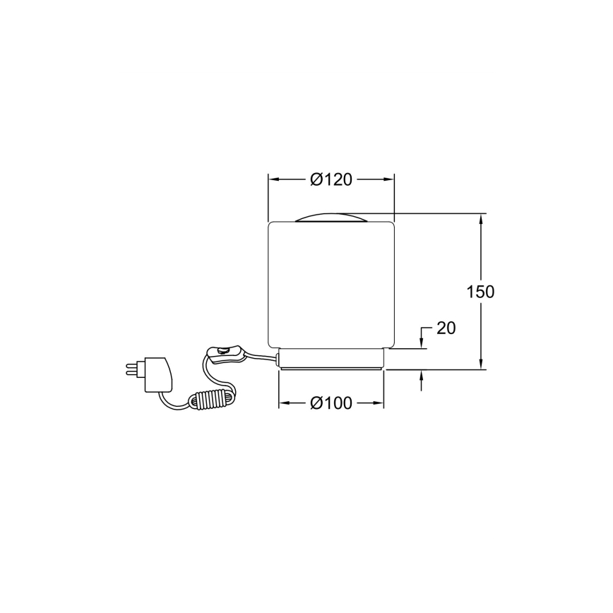 Fabas Luce 3257-30-138 - LED Dimbare touch tafellamp SIMI LED/8W/230V zilver