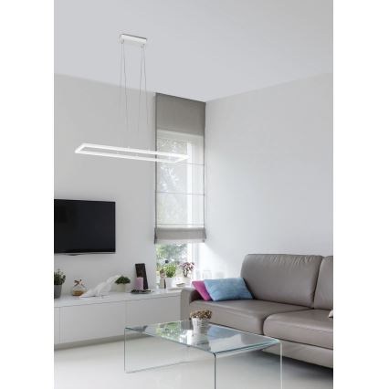 Fabas Luce 3394-43-102 - Dimbare LED hanglamp aan een koord BARD LED/52W/230V 4000K wit