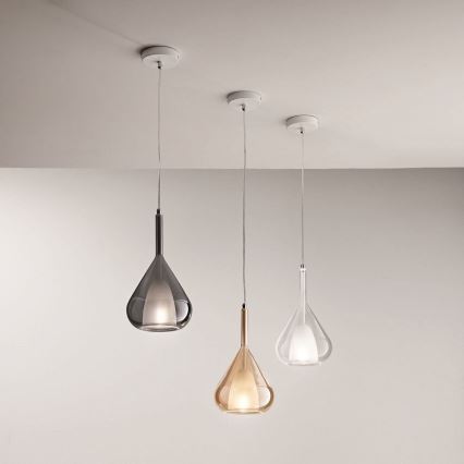 Fabas Luce 3481-40-126 - Hanglamp aan een koord LILA 1xE27/40W/230V grijs