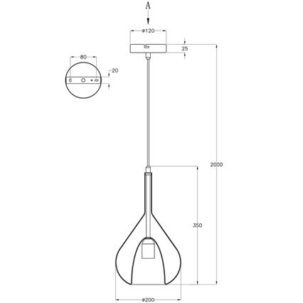 Fabas Luce 3481-40-126 - Suspension filaire LILA 1xE27/40W/230V gris