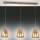 Fabas Luce 3673-48-125 - Hanglamp aan een koord BRITTON 3xE27/40W/230V goud