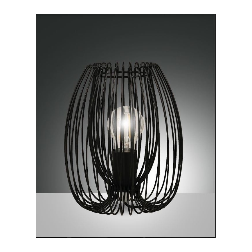 Fabas Luce 3677-34-101 - Lampe de table CAMP 1xE27/40W/230V noire