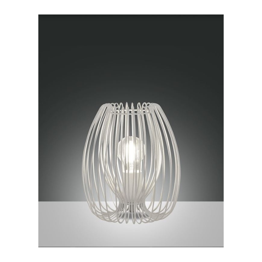 Fabas Luce 3677-34-102 - Tafellamp CAMP 1xE27/40W/230V wit
