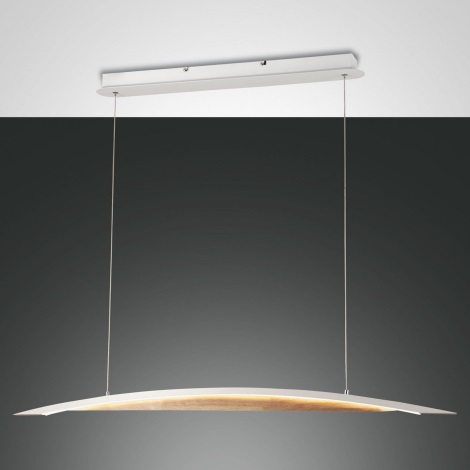Fabas Luce 3697-40-102 - Dimbare LED hanglamp aan een koord CORDOBA LED/36W/230V wit/hout