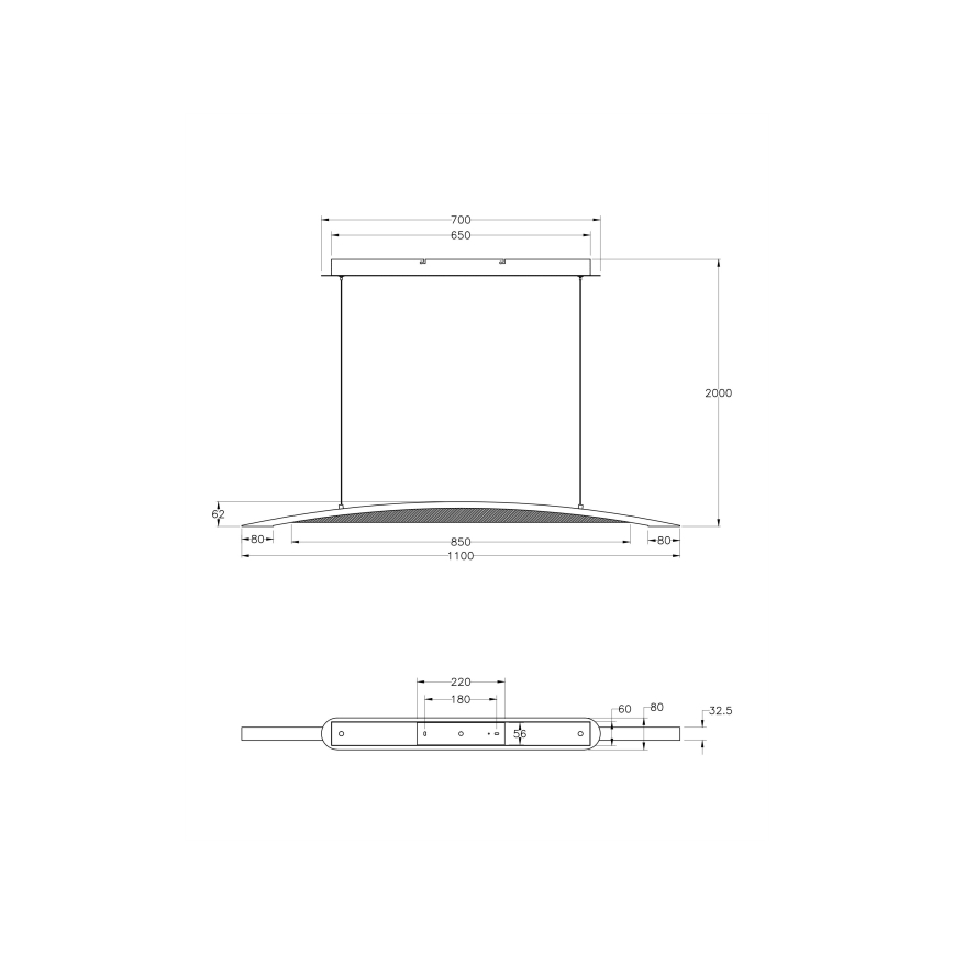 Fabas Luce 3697-40-102 - Dimbare LED hanglamp aan een koord CORDOBA LED/36W/230V wit/hout