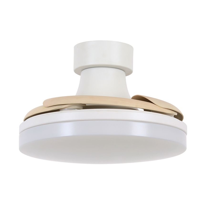 FANAWAY 210664 - LED dimbare plafondventilator ORBIT LED/25W/230V beige/wit + afstandsbediening