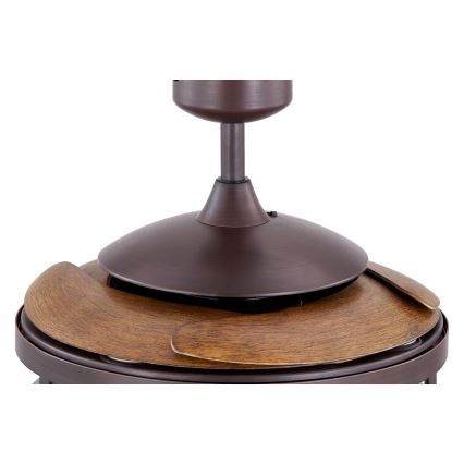 FANAWAY 212925 - LED-plafondventilator CLASSIC 3xE27/4W/230V bruin + afstandsbediening
