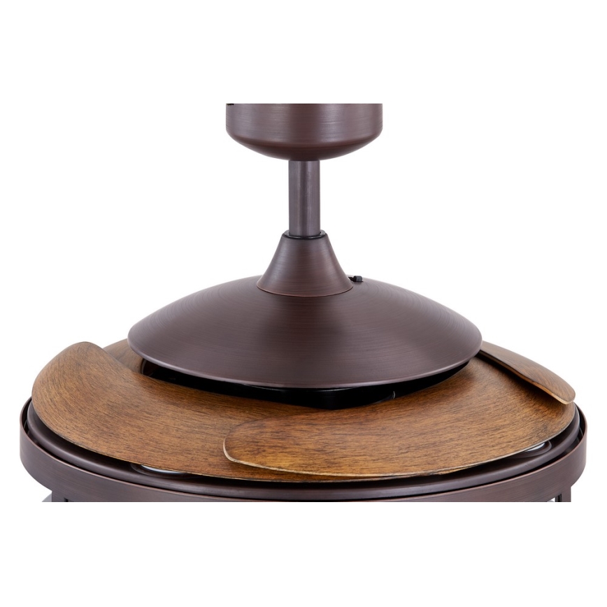 FANAWAY 212925 - LED-plafondventilator CLASSIC 3xE27/4W/230V bruin + afstandsbediening