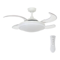 FANAWAY 212980 - Ventilateur de plafond EVORA 2xE27/15W/230V blanc + télécommande