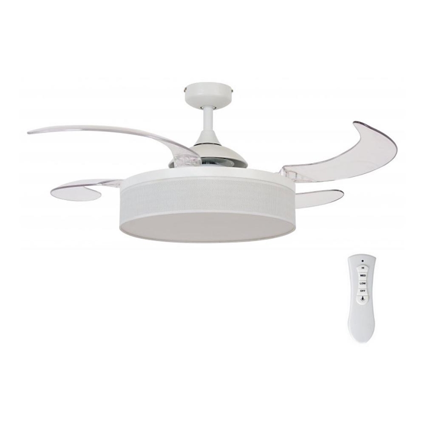 FANAWAY 511030 - Ventilateur de plafond LED FRASER 3xE27/20W/230V blanc + télécommande