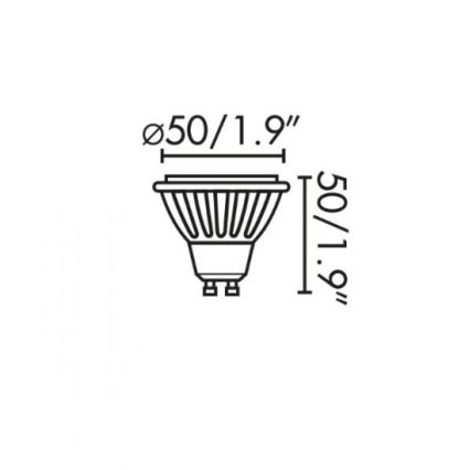 Faro 17316 - Ampoule LED GU10/8W/230V 2700K