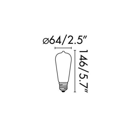 FARO 17428 - LED Lamp FILAMENT E27/4W/230V 2200K