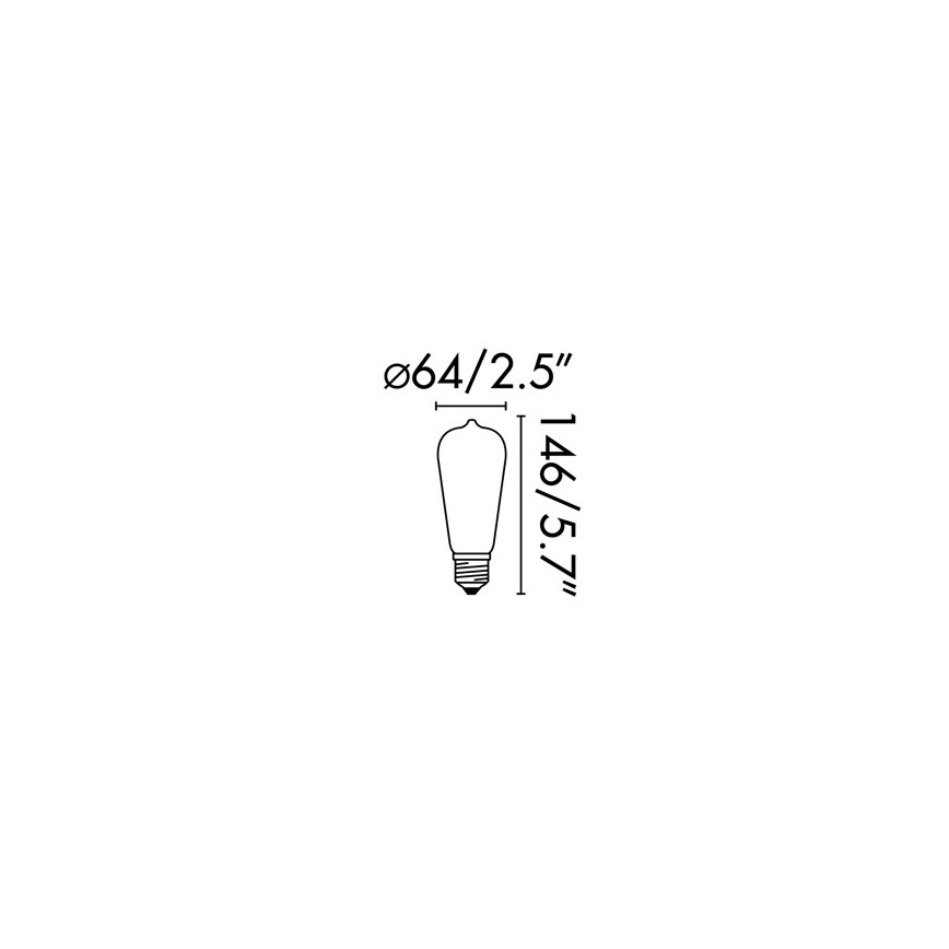 FARO 17428 - LED Lamp FILAMENT E27/4W/230V 2200K