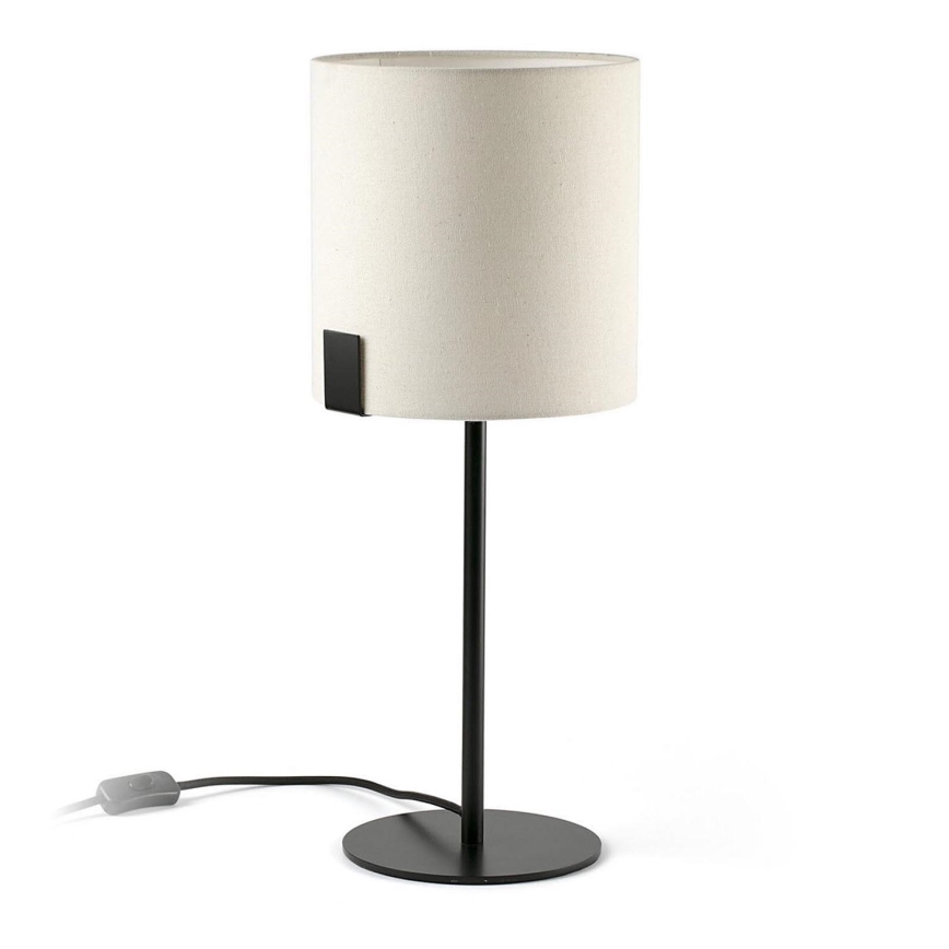 FARO 20054 - Lampe de table NILA 1xE27/15W/230V crème/noir