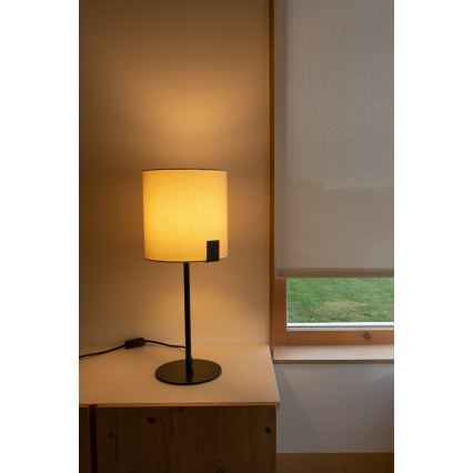 FARO 20054 - Lampe de table NILA 1xE27/15W/230V crème/noir