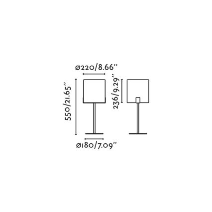 FARO 20054 - Lampe de table NILA 1xE27/15W/230V crème/noir