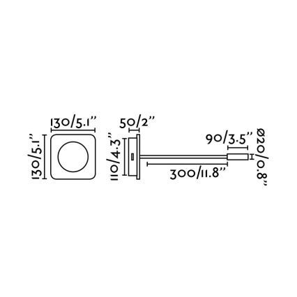 FARO 20060 - Flexibele LED-lamp MOOD LED/2W/230V
