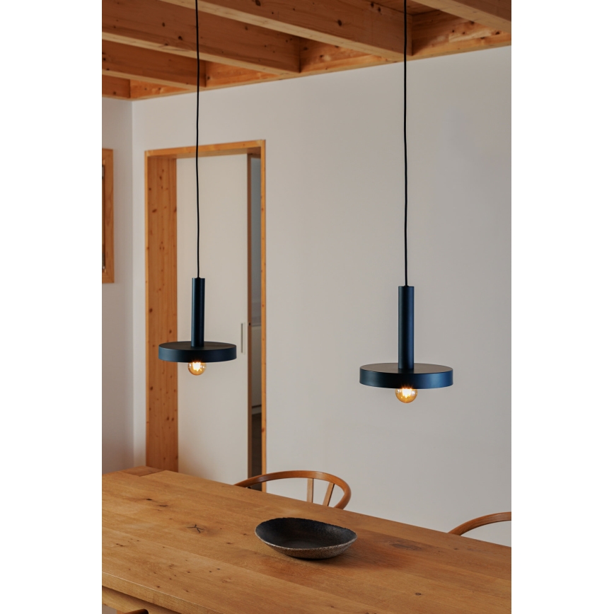 FARO 20169 - Hanglamp aan een koord WHIZ 1xE27/15W/230V blauw