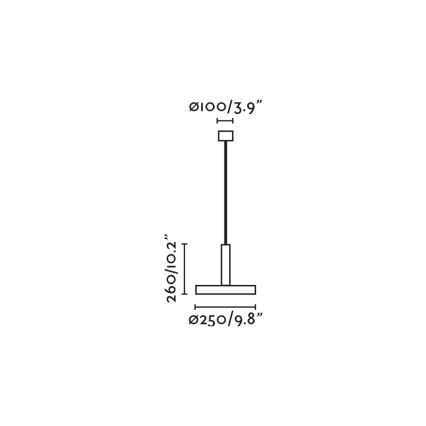 FARO 20169 - Suspension filaire WHIZ 1xE27/15W/230V bleu