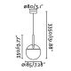 FARO 28210 - Hanglamp aan een koord MINE 1xE27/40W/230V