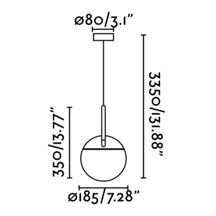 FARO 28210 - Suspension filaire MINE 1xE27/40W/230V