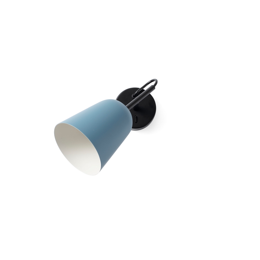 FARO 28274 - Wandlamp STUDIO 1xE14/8W/230V blauw/zwart