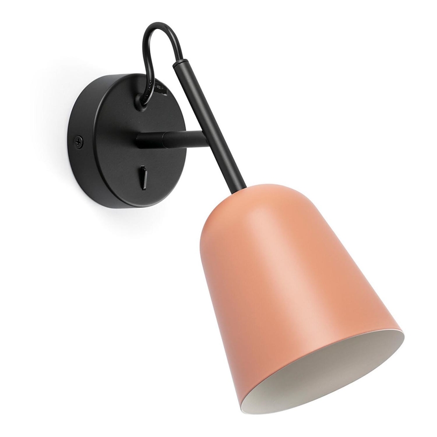 FARO 28275 - Applique murale STUDIO 1xE14/8W/230V rose/noir