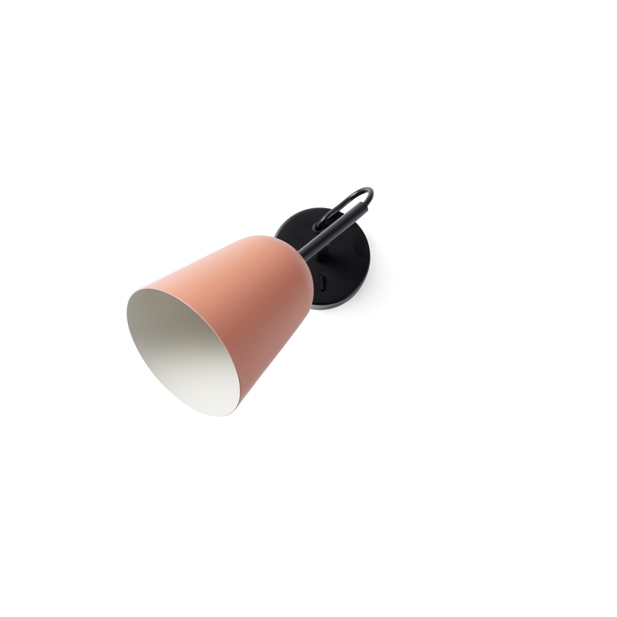 FARO 28275 - Wandlamp STUDIO 1xE14/8W/230V roze/zwart