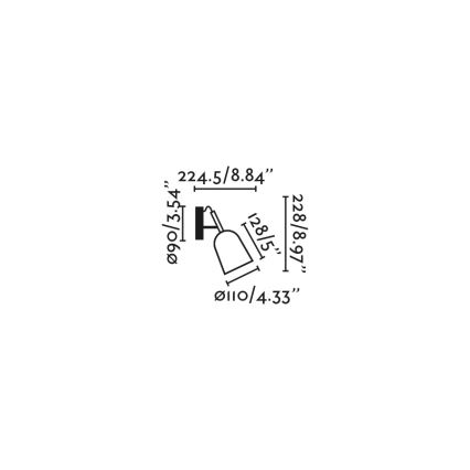 FARO 28275 - Wandlamp STUDIO 1xE14/8W/230V roze/zwart