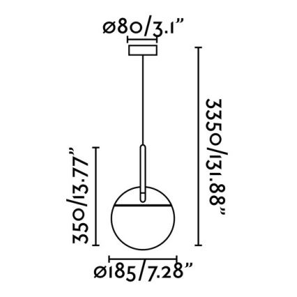 FARO 28375 - Suspension avec fil MINE 1xE27/40W/230V