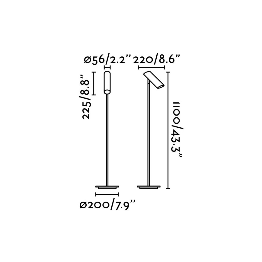 FARO 29883 - Staande Lamp LINK 1xGU10/11W/230V wit