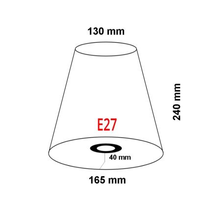FARO 2P0311 - Abat-jour pour applique murale REM E27 d. 165 mm beige