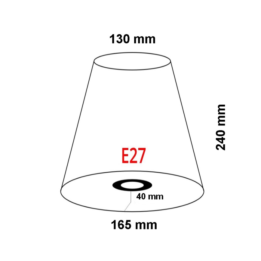 FARO 2P0311 - Abat-jour pour applique murale REM E27 d. 165 mm beige