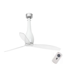 FARO 32000 - Ventilateur de plafond ETERFAN blanc/transparent d. 128 cm + télécommande