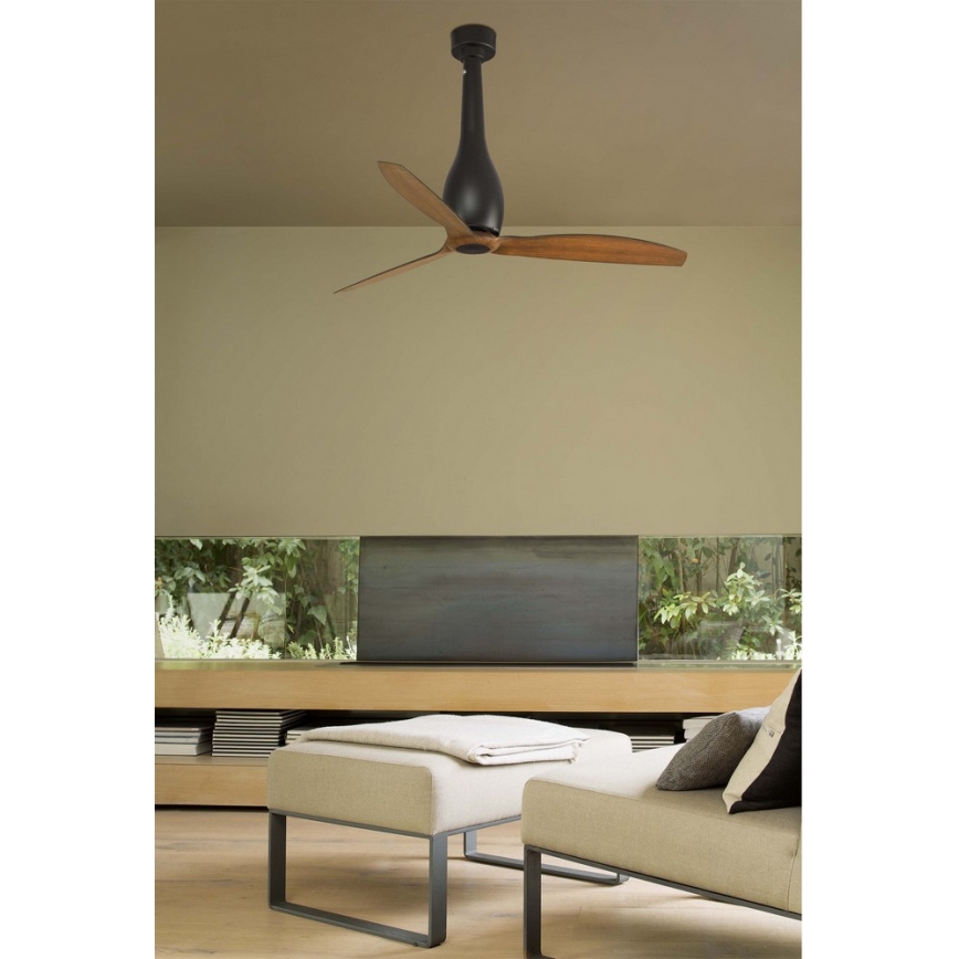 FARO 32004 - Ventilateur de plafond ETERFAN noir/marron d. 128 cm + télécommande