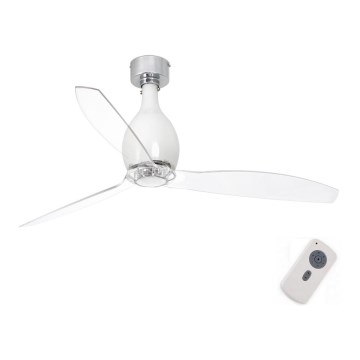 FARO 32020 - Ventilateur de plafond MINI ETERFAN blanc/transparent d. 128 cm + télécommande