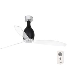 FARO 32027 - Ventilateur de plafond MINI ETERFAN noir/transparent + télécommande