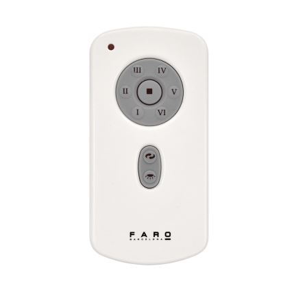 FARO 32035 - Plafondventilator TUBE FAN zwart/doorzichtig + afstandsbediening