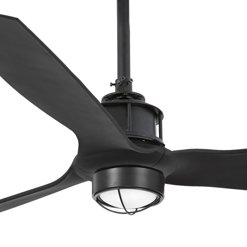 FARO 32100-10 - Ventilateur de plafond JUST FAN LED/17W/230V noir + télécommande