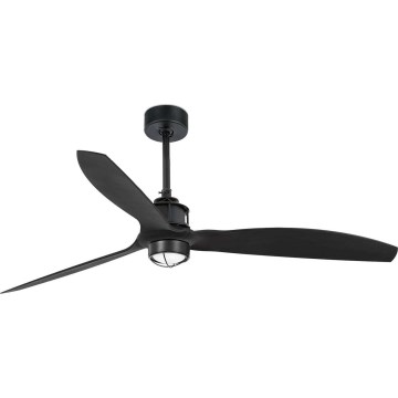 FARO 32100WT1N - Ventilateur de plafond dimmable JUST FAN M LED/16W/230V Ø 128 cm noir Wi‑Fi Tuya + télécommande