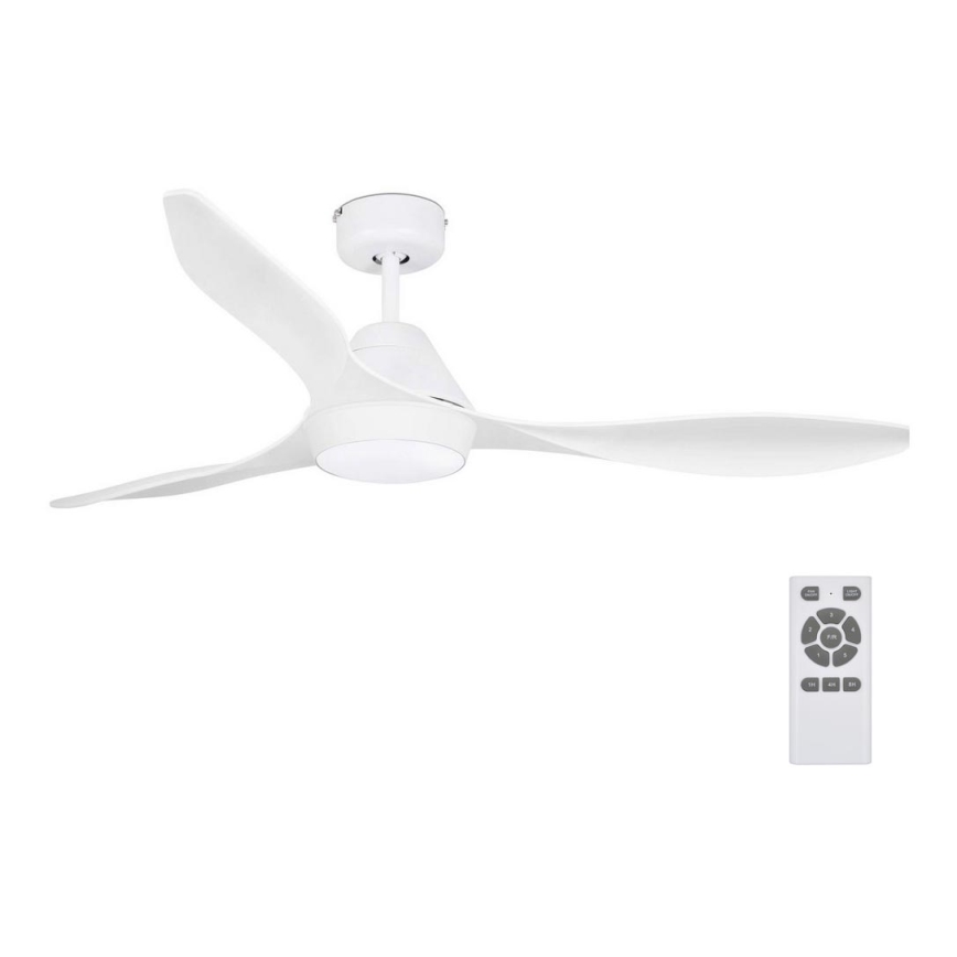 FARO 33346 - Ventilateur de plafond POLARIS LED/18W/230V blanc d. 132 cm + télécommande