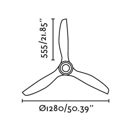 FARO 33382 - Ventilateur de plafond MINI ETERFAN